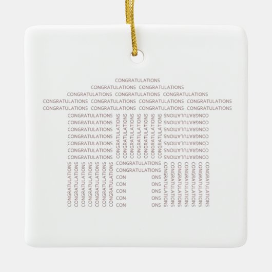 Gefeliciteerd House Ornament (Voorkant)