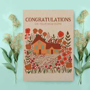 GEFELICITEERD Housewarming Boerderij Kraft Kaart