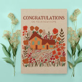 GEFELICITEERD Housewarming Boerderij Kraft Kaart