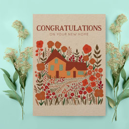 GEFELICITEERD Housewarming Boerderij Kraft Kaart