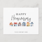 Gefeliciteerd Housiversary Makelaardij Briefkaart (Voorkant)