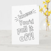 gefeliciteerd humor kaart (Gele Bloem)