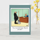 Gefeliciteerd Humor Promotie Wenskaart Kaart (Gele Bloem)