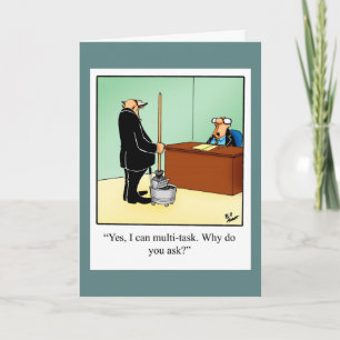 Gefeliciteerd Humor Promotie Wenskaart Kaart