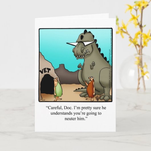 Gefeliciteerd Humor Wenskaart Kaart (Gele Bloem)