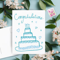 Gefeliciteerd Huwelijk Verlovingschets Doodle