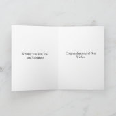 Gefeliciteerd Huwelijksdag Kaart (Binnen)