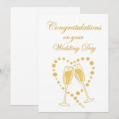 Gefeliciteerd Huwelijkskaart Kaart (Voorkant / Achterkant)