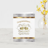 Gefeliciteerd Huwelijkskaart Mijnheer en Mevrouw Kaart (Gele Bloem)