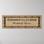 Gefeliciteerd Huwelijkskoppel Poster (Voorkant)