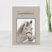 Gefeliciteerd, ik ben jaloers paard met Attitude Kaart (Voorkant)