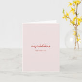 Gefeliciteerd, ik ben zo trots op je roze kaart (Gele Bloem)