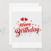 Gefeliciteerd! Ik hoop dat je een geweldig dagbest Kaart (Voorkant / Achterkant)