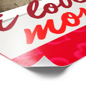 Gefeliciteerd, ik hou van mama. Fotoafdrukken Foto Afdruk (Hoek)