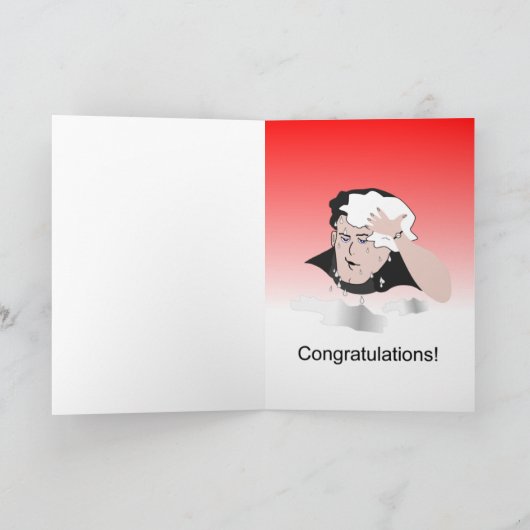 Gefeliciteerd, ik wist dat je het zou doen kaart (Binnen)