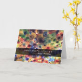 Gefeliciteerd (in het Engels en Japans). Kaart (Gele Bloem)