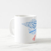 Gefeliciteerd! in Tagxedo Koffiemok (Voorkant links)