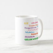 Gefeliciteerd in vele talen Mok (Voorkant rechts)