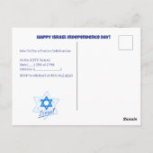 Gefeliciteerd Israël met de 75e verjaardag van Ona Briefkaart (Achterkant)