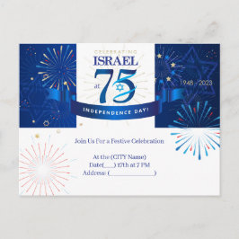 Gefeliciteerd Israël met de 75e verjaardag van Ona Briefkaart