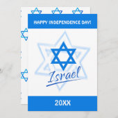 Gefeliciteerd Israël met de Onafhankelijkheidsdag  Kaart (Voorkant / Achterkant)