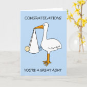 Gefeliciteerd, je bent een geweldige tante voor ee kaart (Gele Bloem)