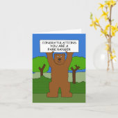 Gefeliciteerd Je bent een Park Ranger Kaart (Gele Bloem)