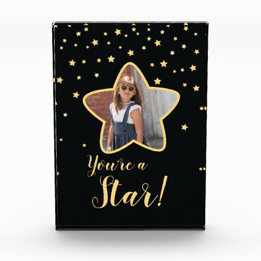 Gefeliciteerd, je bent een ster! Custom Fotoblokken (Voorkant)