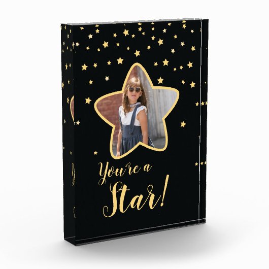 Gefeliciteerd, je bent een ster! Custom Fotoblokken (Links)