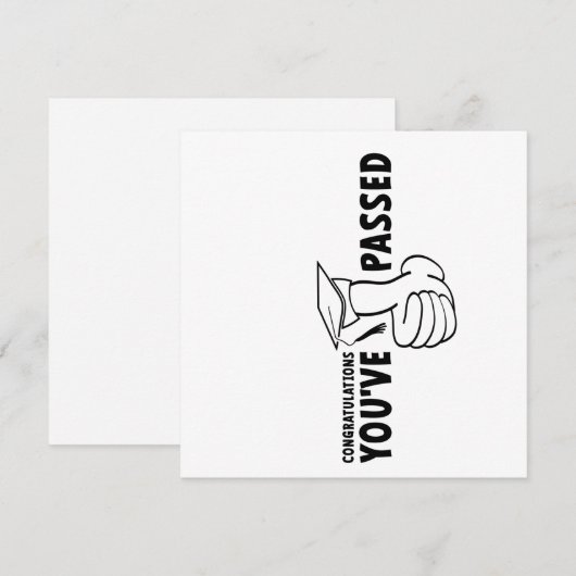 Gefeliciteerd, je bent geslaagd, diploma (Voorkant / Achterkant)