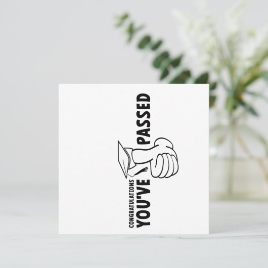 Gefeliciteerd, je bent geslaagd, diploma (Staand voorkant)