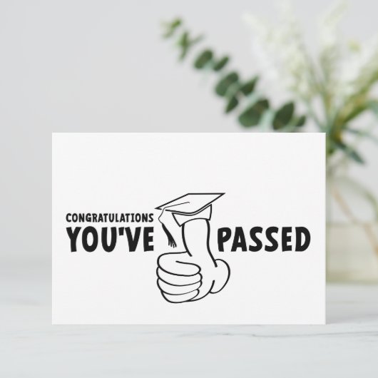 Gefeliciteerd, je bent geslaagd, diploma (Staand voorkant)