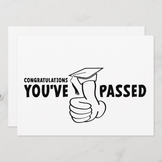 Gefeliciteerd, je bent geslaagd, diploma (Voorkant / Achterkant)