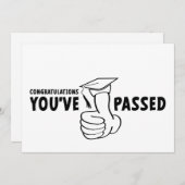 Gefeliciteerd, je bent geslaagd, diploma bedankkaart (Voorkant / Achterkant)