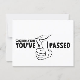 Gefeliciteerd, je bent geslaagd, diploma briefkaart