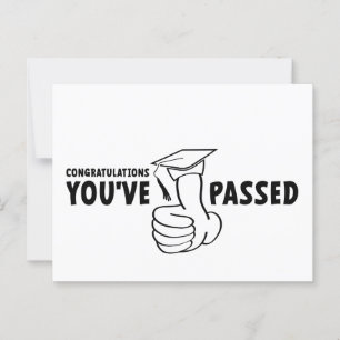 Gefeliciteerd, je bent geslaagd, diploma briefkaart