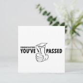 Gefeliciteerd, je bent geslaagd, diploma kaart (Staand voorkant)