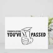 Gefeliciteerd, je bent geslaagd, diploma kaart (Staand voorkant)