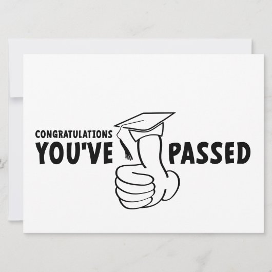 Gefeliciteerd, je bent geslaagd, diploma kaart (Voorkant)
