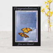 "Gefeliciteerd, je bent gezegend!" Kaart (Gele Bloem)