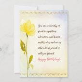 Gefeliciteerd, je bent het waard! kaart (Achterkant)