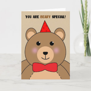 Gefeliciteerd, je bent speciaal Teddy Bear Feestdagen Kaart