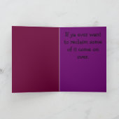 Gefeliciteerd, je bent veel afgevallen. kaart (Binnen)