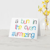 Gefeliciteerd, je bent zwanger kaart (Gele Bloem)