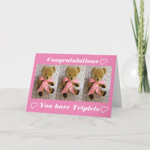 Gefeliciteerd, je hebt een drieling kaart