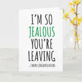 Gefeliciteerd, je hebt geluk met je nieuwe baan kaart (Gele Bloem)