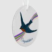 "Gefeliciteerd, je hebt het aangedurfd, je hebt ge Ornament (voorkant)