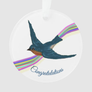 "Gefeliciteerd, je hebt het aangedurfd, je hebt ge Ornament