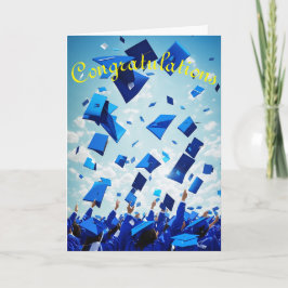 Gefeliciteerd, je hebt het Afstuderen gemaakt Feestdagen Kaart