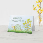 Gefeliciteerd, je hebt het beledigd, humoristisch kaart (Gele Bloem)